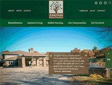 Tablet Screenshot of americanlutheranhomes.com